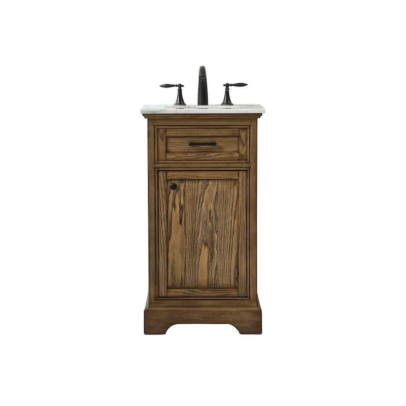 Elegant Lighting VF15019 Americana 18" Free Standing Single Basin - Driftwood - Wood Finish