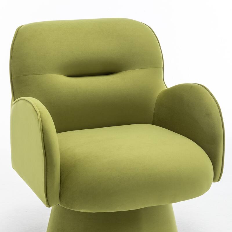 SEYNAR Modern Glam Velvet 360 Degree Swivel Armchair
