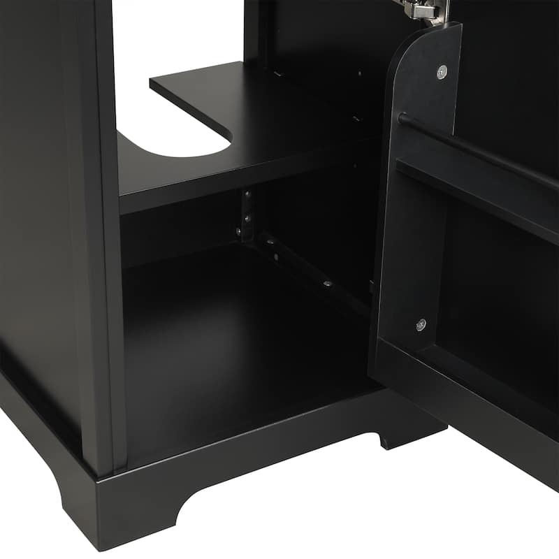 GDFStudio - Charlotte Modern Bathroom Vanity with Sink and Functional Storage Cabinet