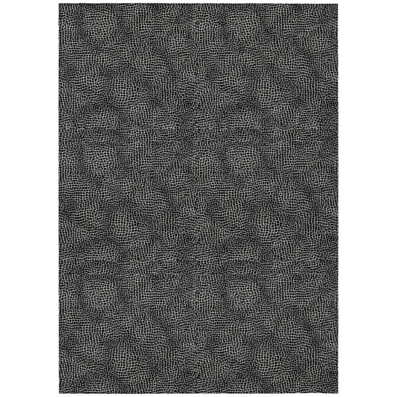HomeRoots Geometric Transitional Rectangle Outdoor Rug - 5' X 8'