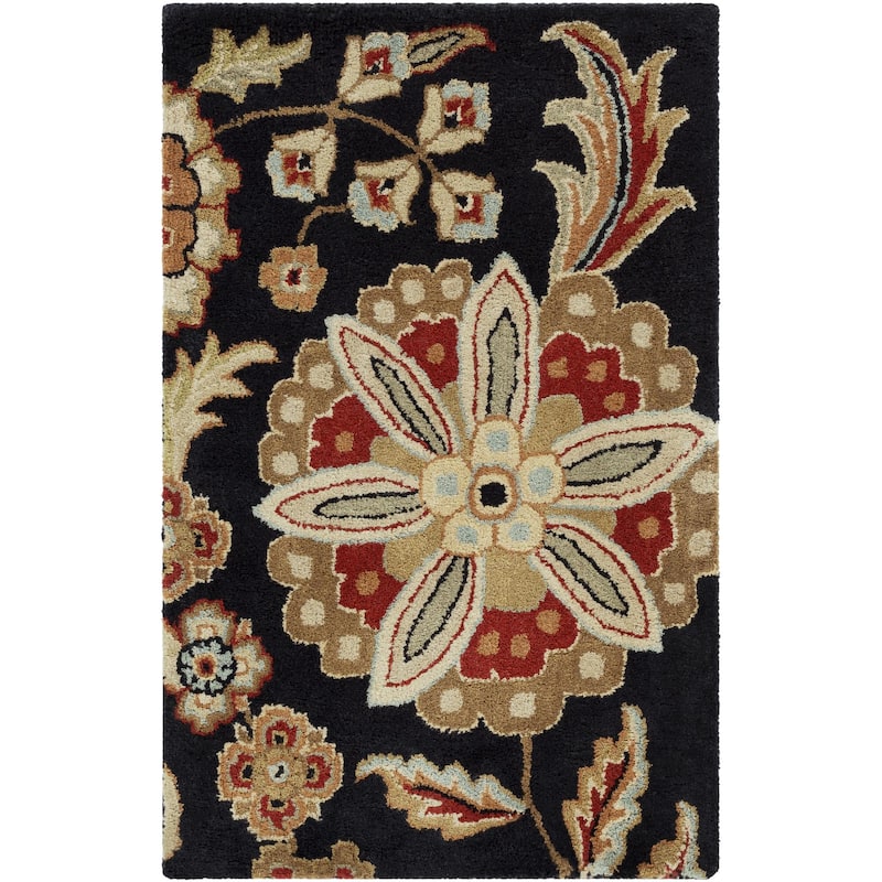 Livabliss Athena Transitional Area Rug - Black/Red - 2' x 3'