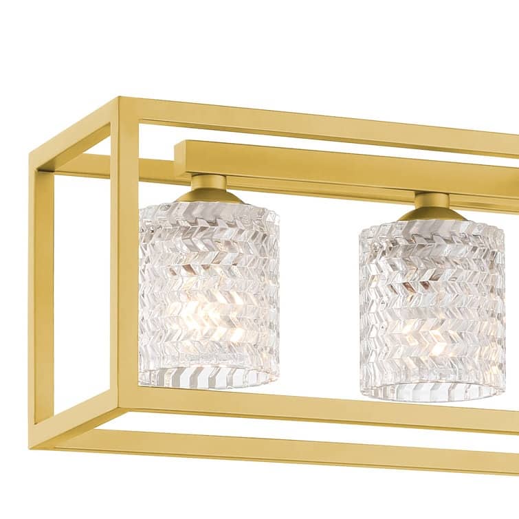 Modern Glam 5-light 37in Kitchen Island Lights Crystal Rectangle Chandelier