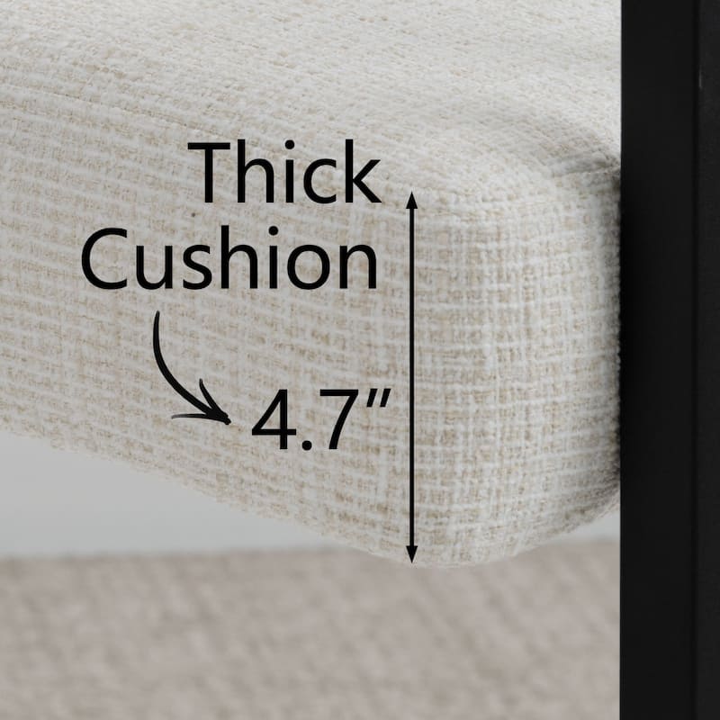 17" Seat Height Upholstered Chenille Dining Armchair (Set of 2)