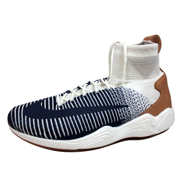 Nike Men's Zoom Mercurial XI 11 Flyknit Sail/College Navy-Pale Grey 844626-101