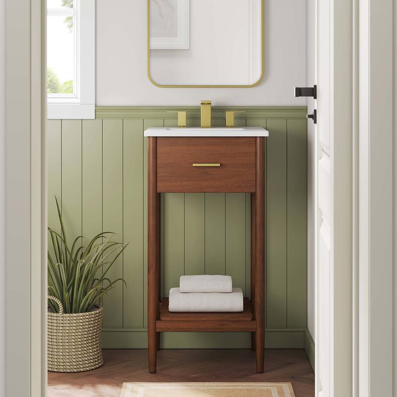 Zaire 18"/24"/30"/36"/48" Bathroom Vanity with White Sink Top