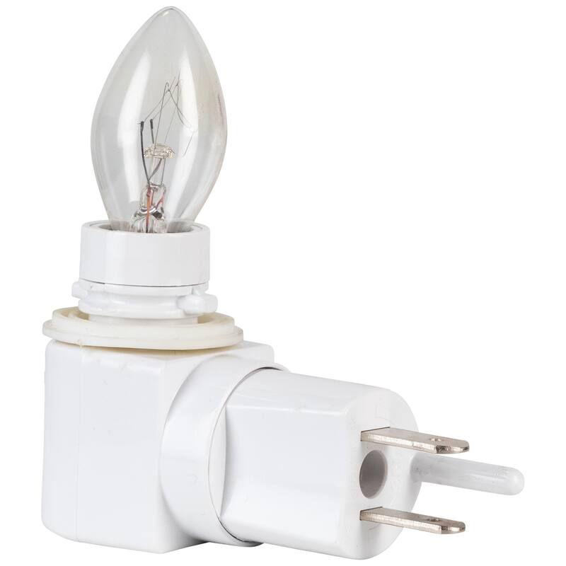 Retro Tree Ceramic Christmas Night Light - 7" - White