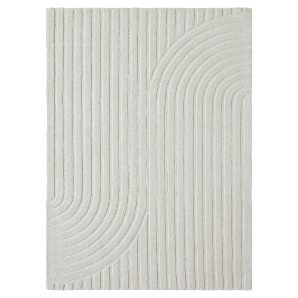 Cantu 5'3" x 7'3" ft Handwoven Indoor Rug, Ivory - 5'3" x 7'3" ft