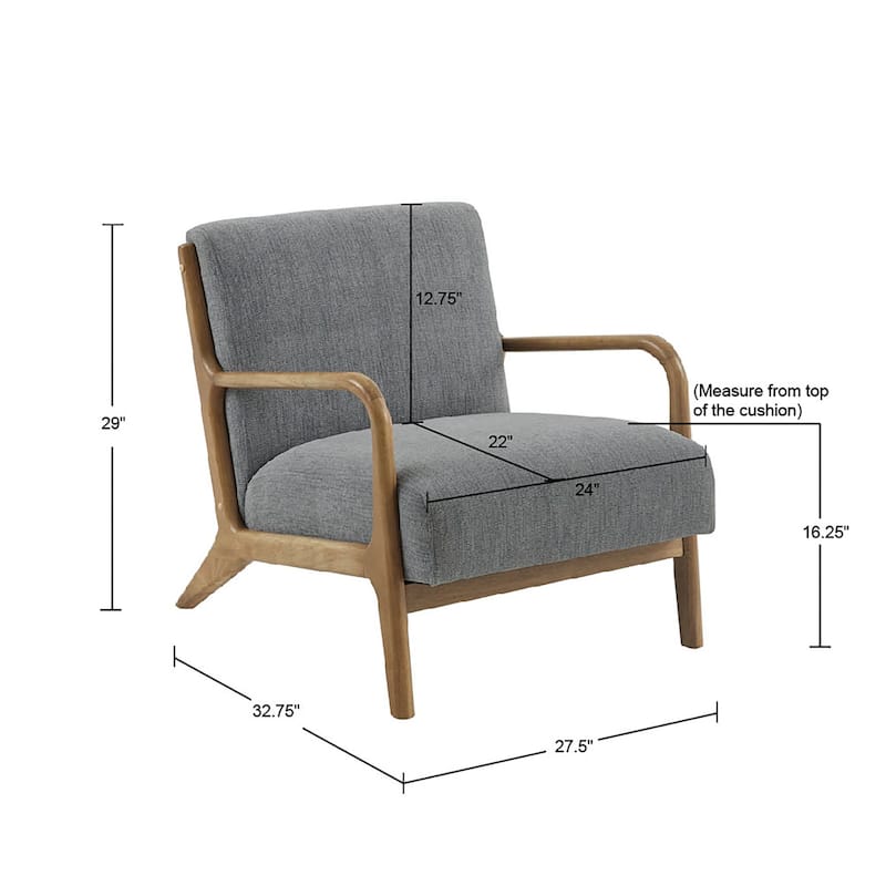 INK IVY Novak Mid Century Modern Accent Armchair