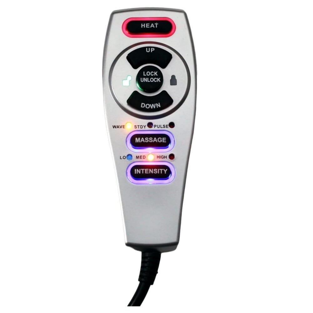 Universal Power Lift Chair Hand Control Remote with Heat and Massage Functions for Recliners