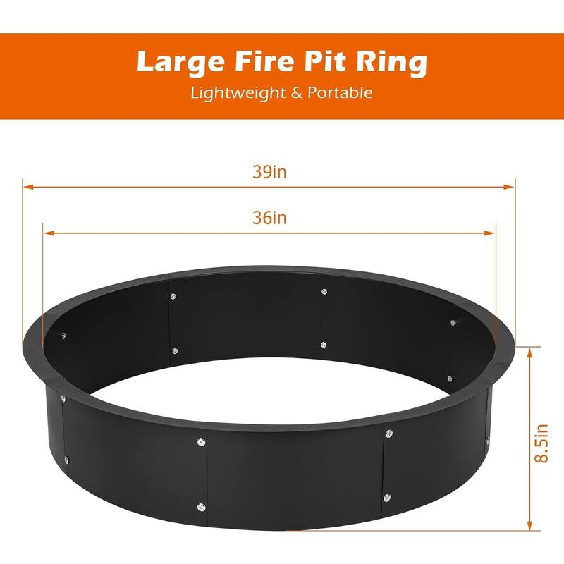 36 inch Inner Fire Pit Ring - 36-in