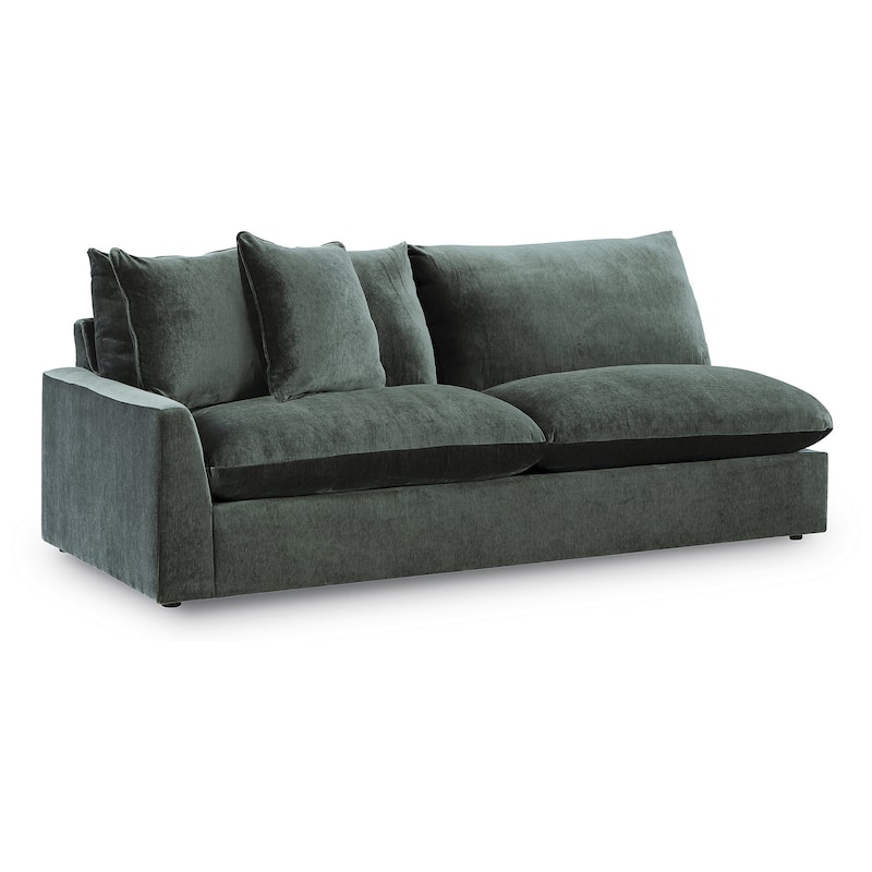 Signature Design by Ashley Carriage View Dark Green 3-Piece Sectional - 131" W x 131" D x 39" H