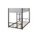 preview thumbnail 7 of 12, Noise Reduced Design Bunk Bed with Space saving, 2 Side Ladders, Safety Guardrail, Black