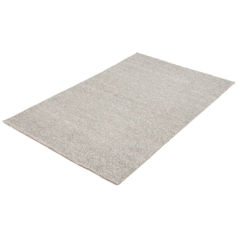ECARPETGALLERY Braid weave Sienna Grey Wool Rug - 5'1 x 7'10