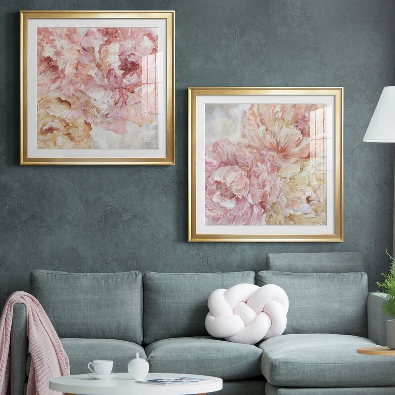 Contemporary Peonies I Premium Framed Print - Ready to Hang