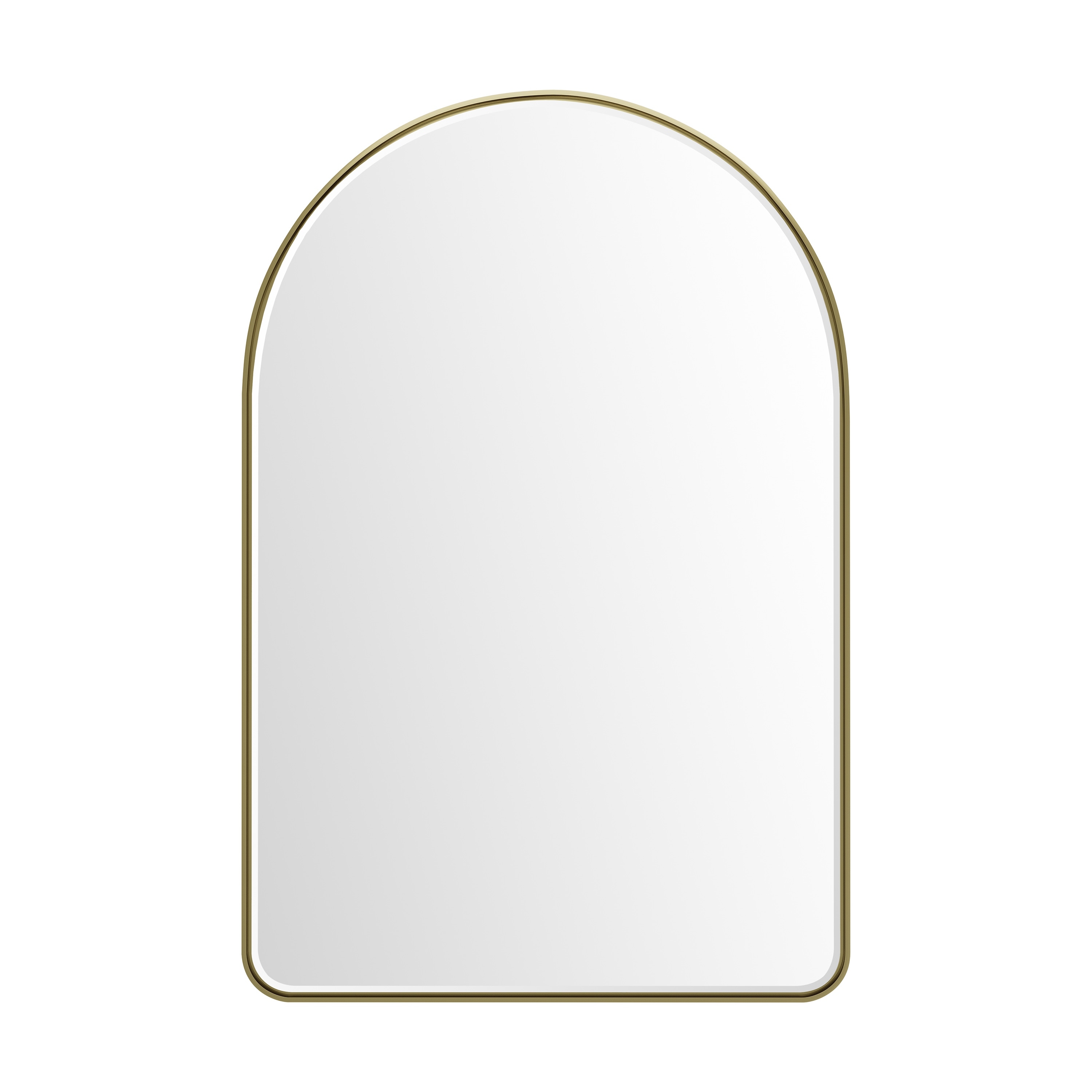 James Martin Vanities Rohe 24" Arched Mirror, Champagne Brass