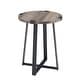 preview thumbnail 23 of 31, Middlebrook Barnett Round Metal Wrap Side Table