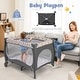 preview thumbnail 3 of 19, Gymax 5-in-1 Portable BabyPlayard Nursery Center Bassinet w/Music Box