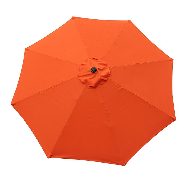 Davee Furniture 9 Ft Orange Patio Umbrella with Tilt and Crank