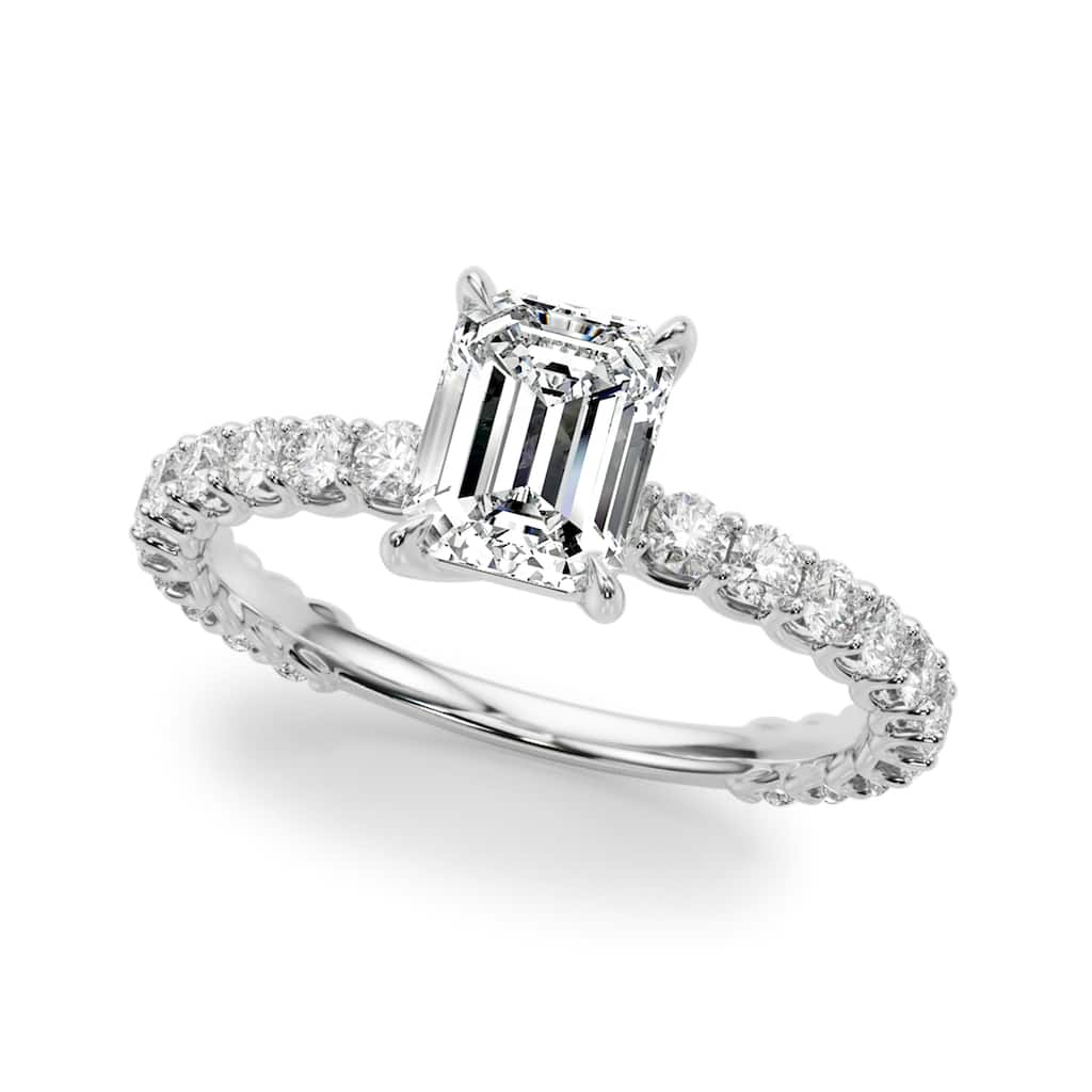 Auriya 14k White Gold Lab Grown Emerald Diamond Engagement Ring 0.50 to 5.00 ct. tw. (F-G VS)