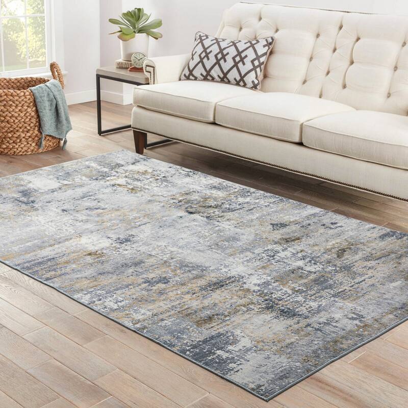 Glitzhome Modern Abstract Distressed Indoor/Outdoor Area Rugs