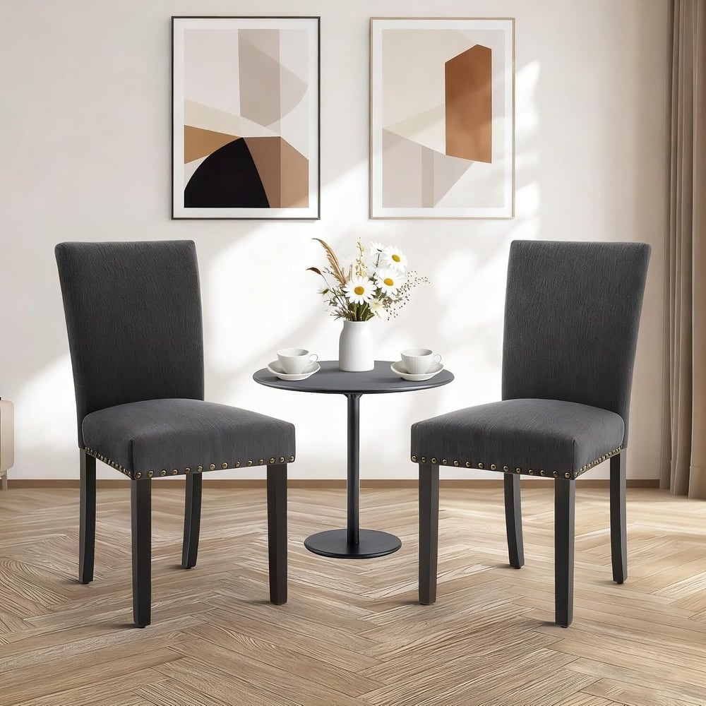 Set of 2 Upholstered Parsons Diner Room Chair for Living Room, Dining Room