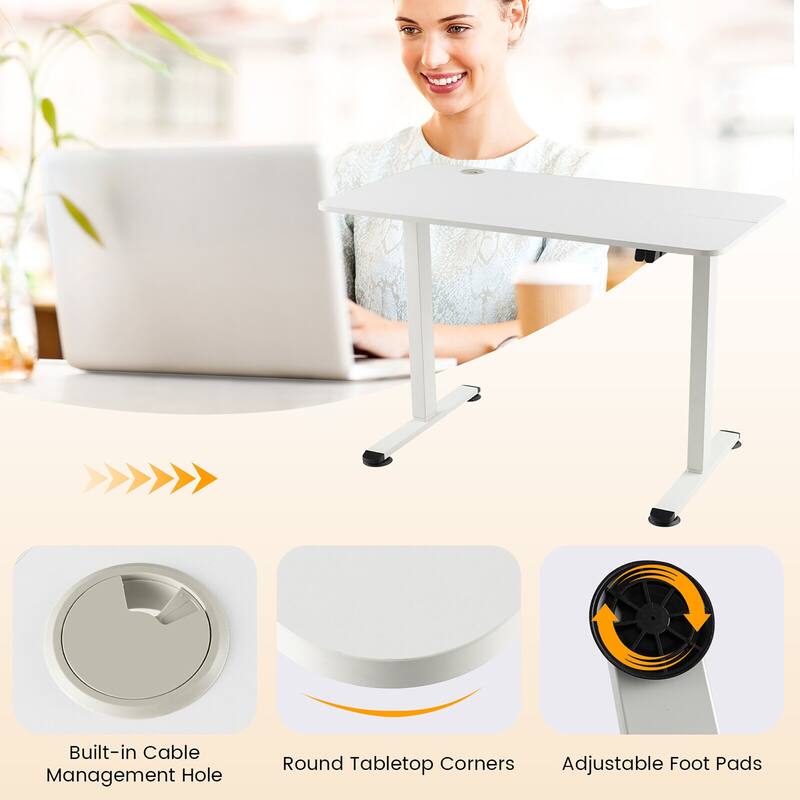 Gymax Electric Standing Desk Adjustable Stand up Computer Desk