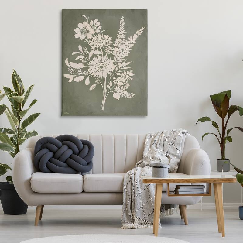 Stupell Bunches of Wildflower Herbs Canvas Wall Art Design By Cat Thurman Designs
