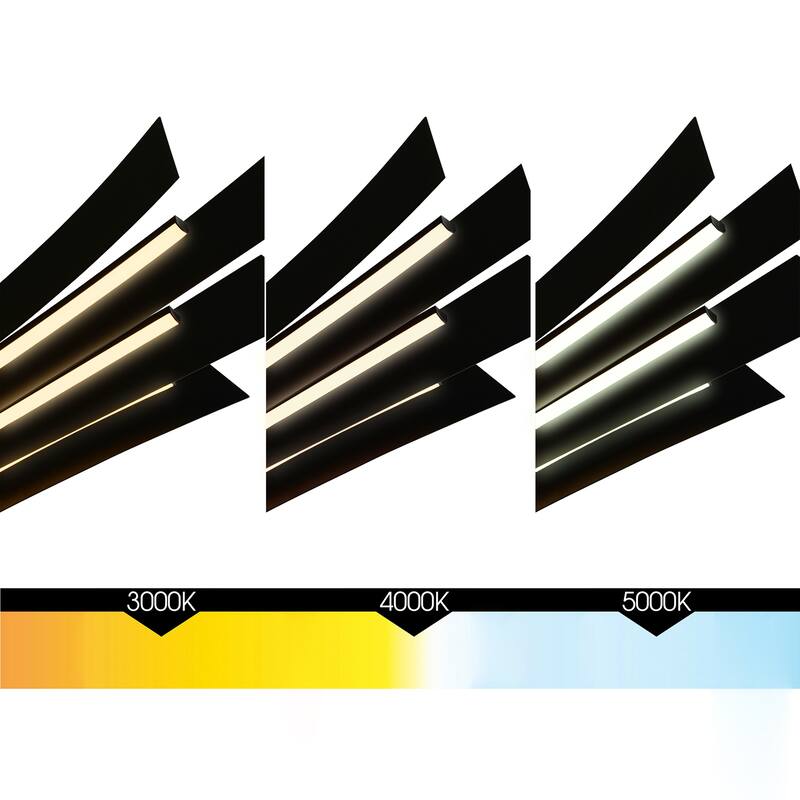 Solara Integrated LED 72in Black Chandelier