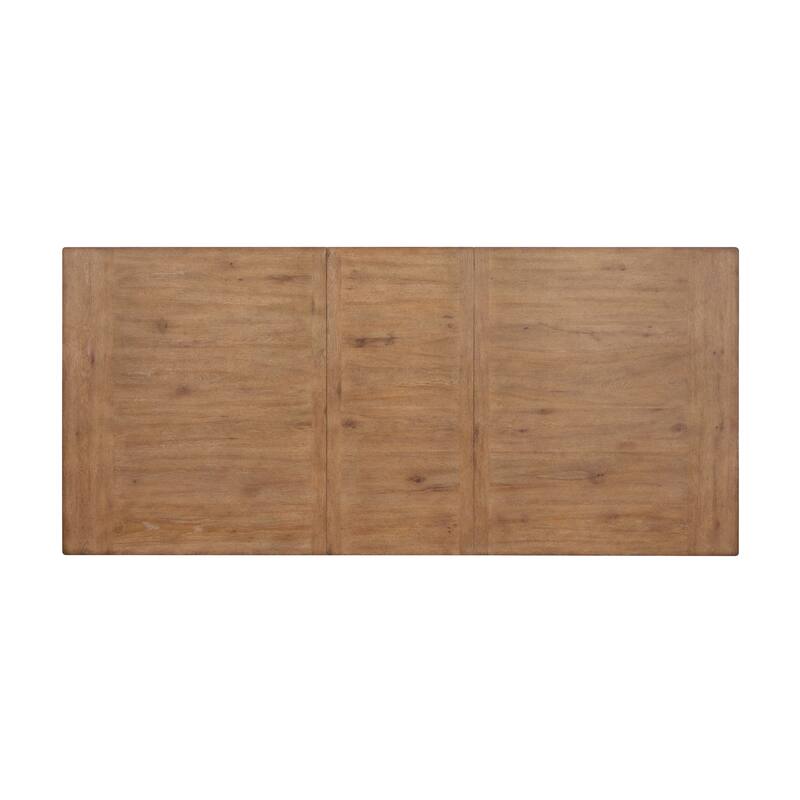 Magnussen Home Kingston Whisper White and Cerused Nutmeg Extendable Trestle Dining Table - 42''W x 72''D x 30''H