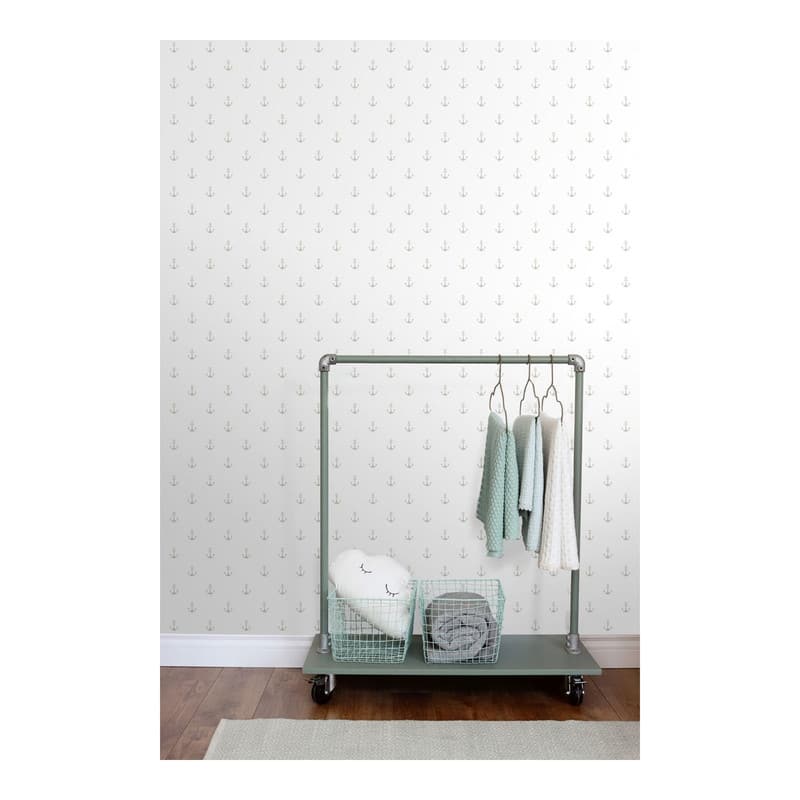 ESTA Home Morton Grey Anchors Wallpaper - 20.5 x 396 x 0.025