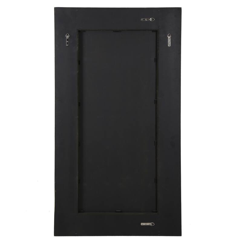 SAFAVIEH Couture Lacarlo Walnut 63-inch Large Vertical Rectangle Wood Mirror - 32.7"W x 2.8"D x 63"H