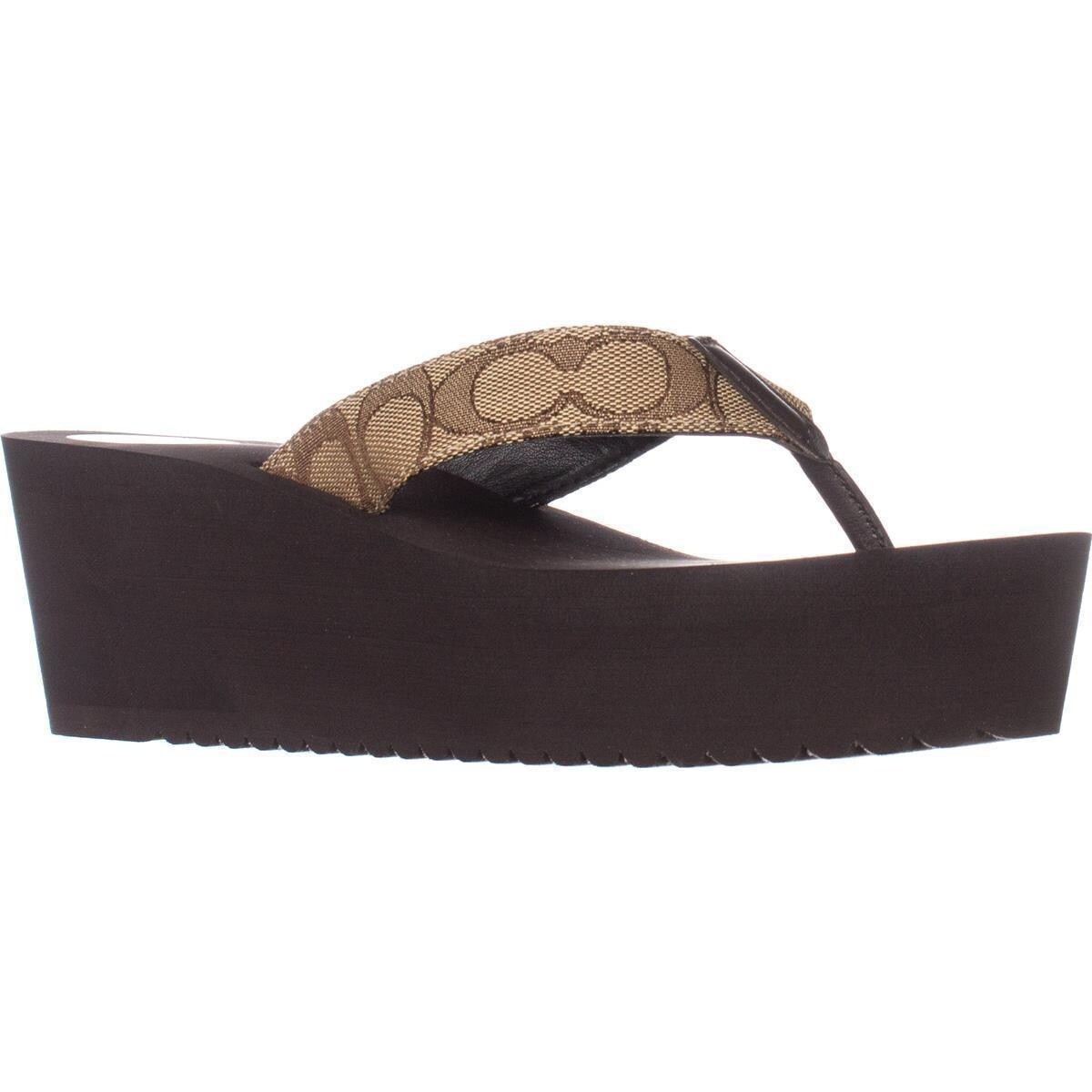 coach platform flip flops