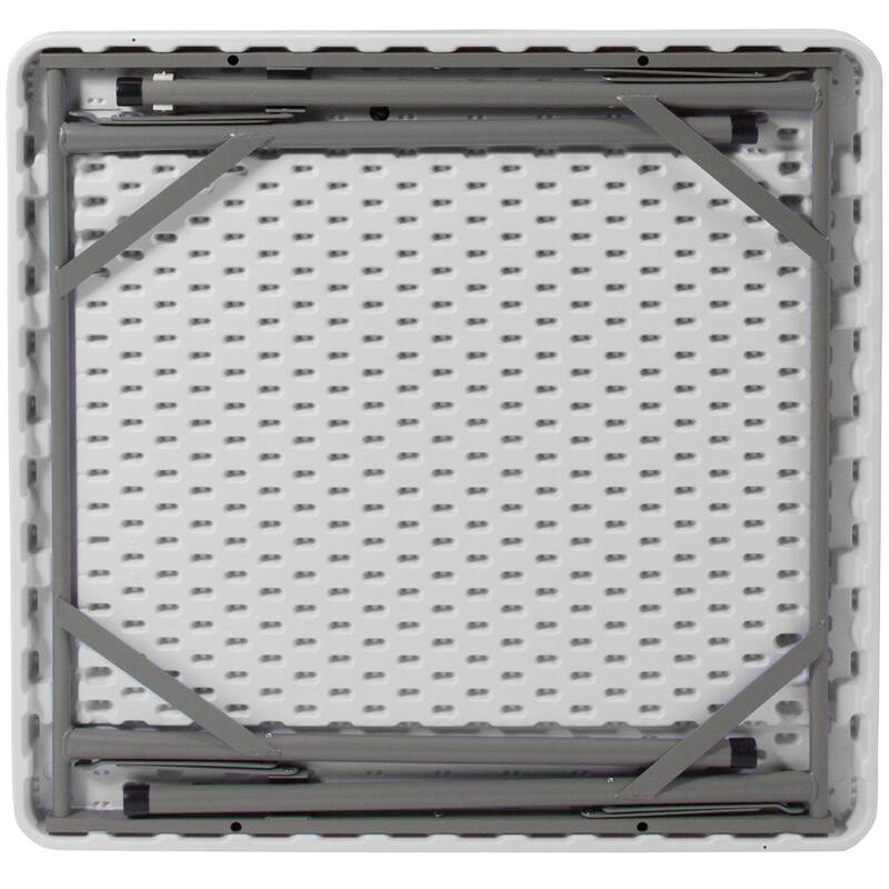 4-Player Folding Card Game Table with Cup Holders - 34.5"D x 34.5"W x 29"H