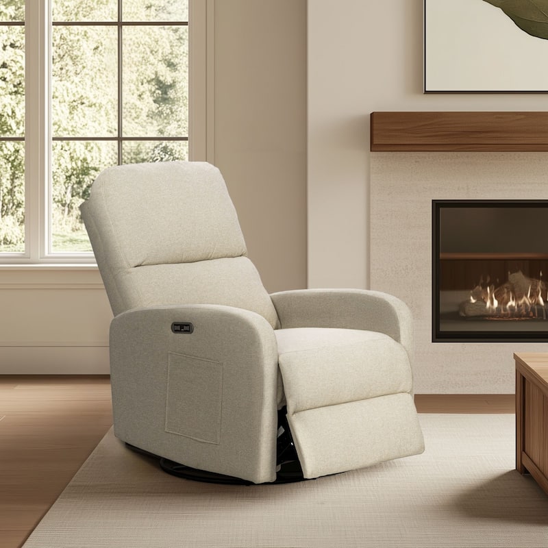 INK+IVY Dakota Power Recliner 3-in-1 with Swivel, Glider, USB Ports
