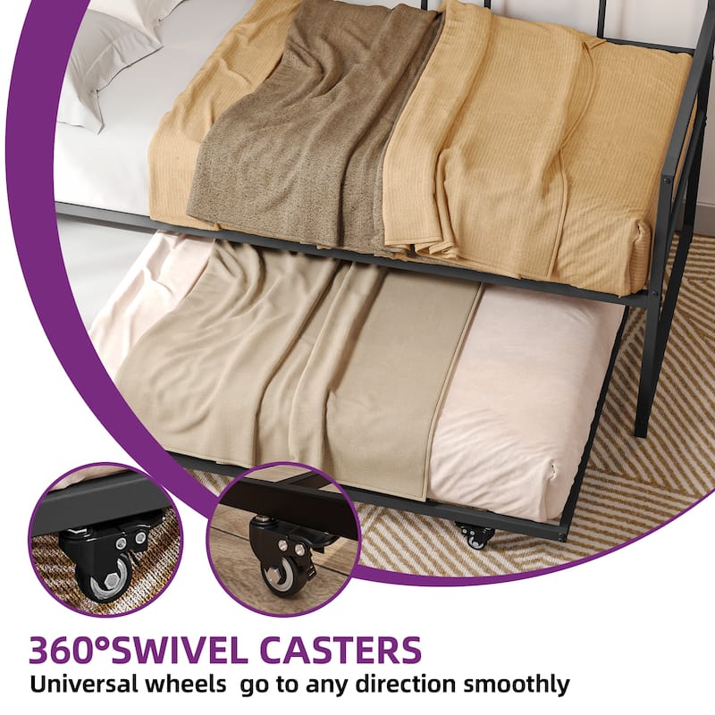Moasis Twin Bed Trundle Frame Daybed