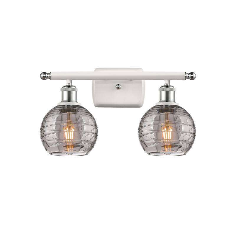 Innovations Lighting 516-2W-10-16 Athens Deco Swirl Vanity Athens Deco