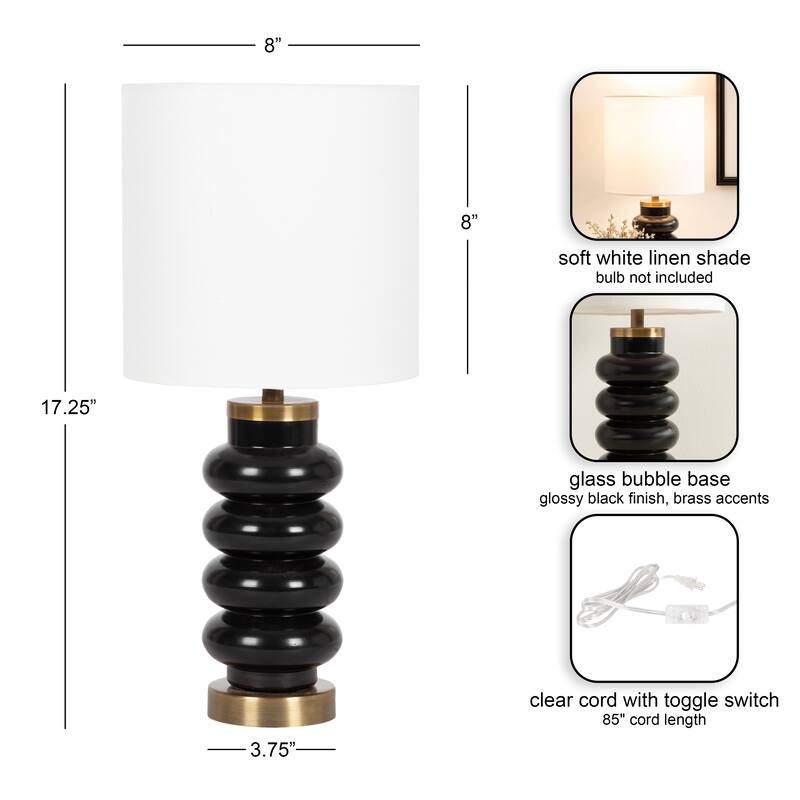 Kate and Laurel Rogala Table Lamp - 8x8x18