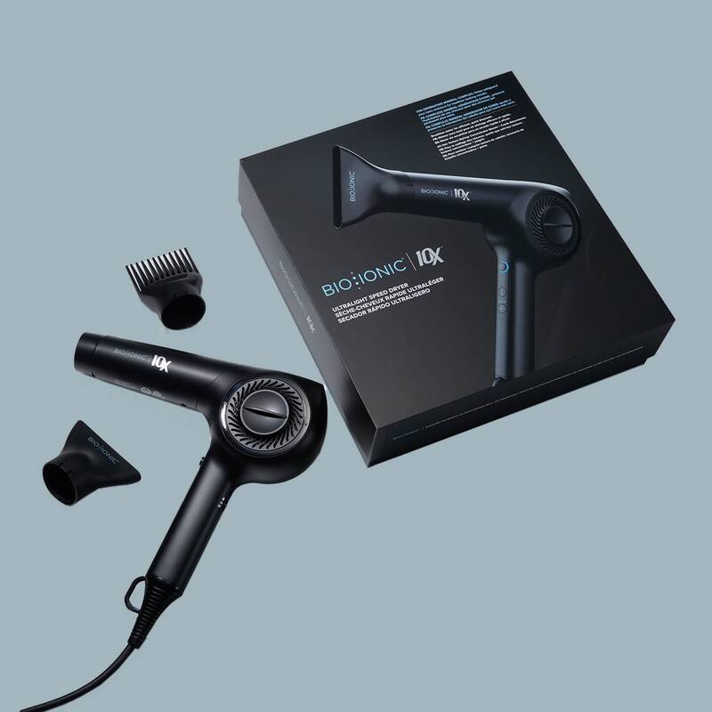 Bio Ionic 10X Pro UltraLight Speed Dryer with additional Universal Diffuser attachement New and Improved Model