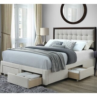 Kavaje Queen Upholstered Storage Bed