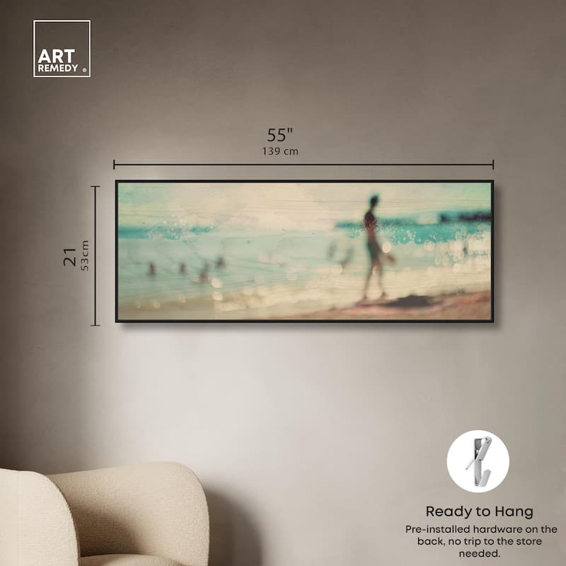 San Buenaventura Beach Panoramic Canvas by Art Remedy