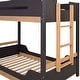 preview thumbnail 5 of 12, Furniture of America Zyric Modern Grey Mauve Solid Wood Twin over Twin Low Profile Bunk Bed