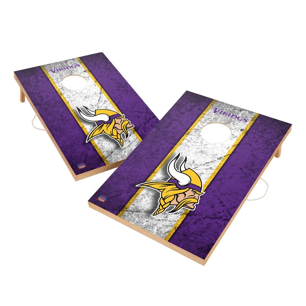 Vintage Minnesota Vikings NFL 2x4 Tailgate Cornhole Boards