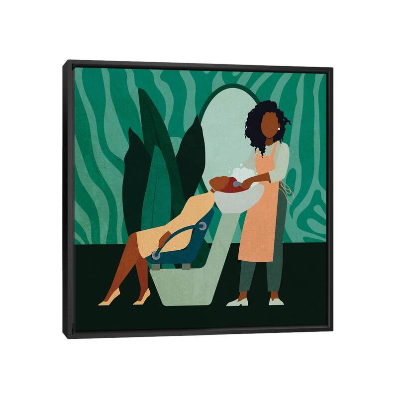 iCanvas "Salon No. 2" by Domonique Brown Framed Canvas Print - 37x37 - Black