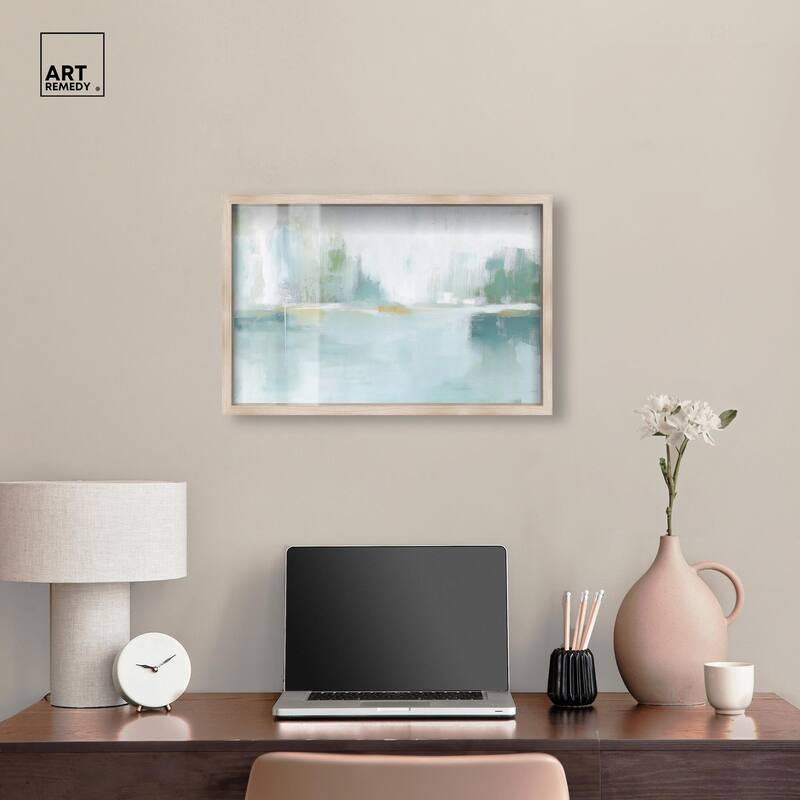 Mirrored Aqua Dream I Shadowbox by Art Remedy