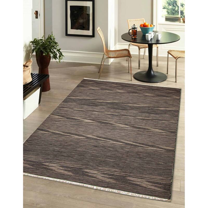 Ankara FW Black Kilim 5'9" x 8'2" - 5'9 x 8'2