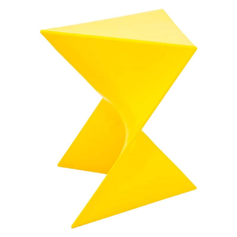 Randolph Modern Indoor Lightweight Side Table with Triangular Curved Design Accent End Table for Home Living Room or Bedroom