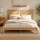 preview thumbnail 9 of 52, Eco-Chic Bamboo Platform Bed with Storage Space by Harper&Bright Designs Natural - Full