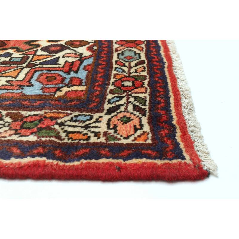 ECARPETGALLERY Hand-knotted Andelz Red Wool Rug - 3'2 x 4'9