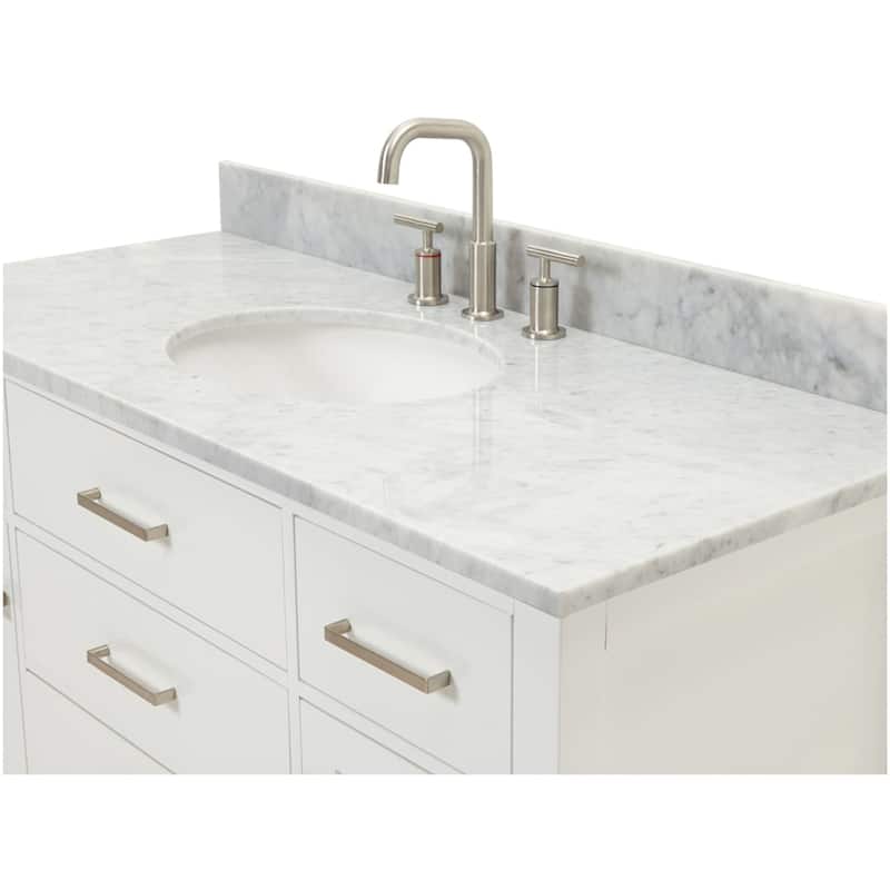 Ariel H049SCW2OVO Bristol 49" Free Standing Single Oval Basin Vanity