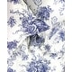 preview thumbnail 2 of 6, Printed Design Cotton Collection 400 Thread Count Navy Toile Duvet Set